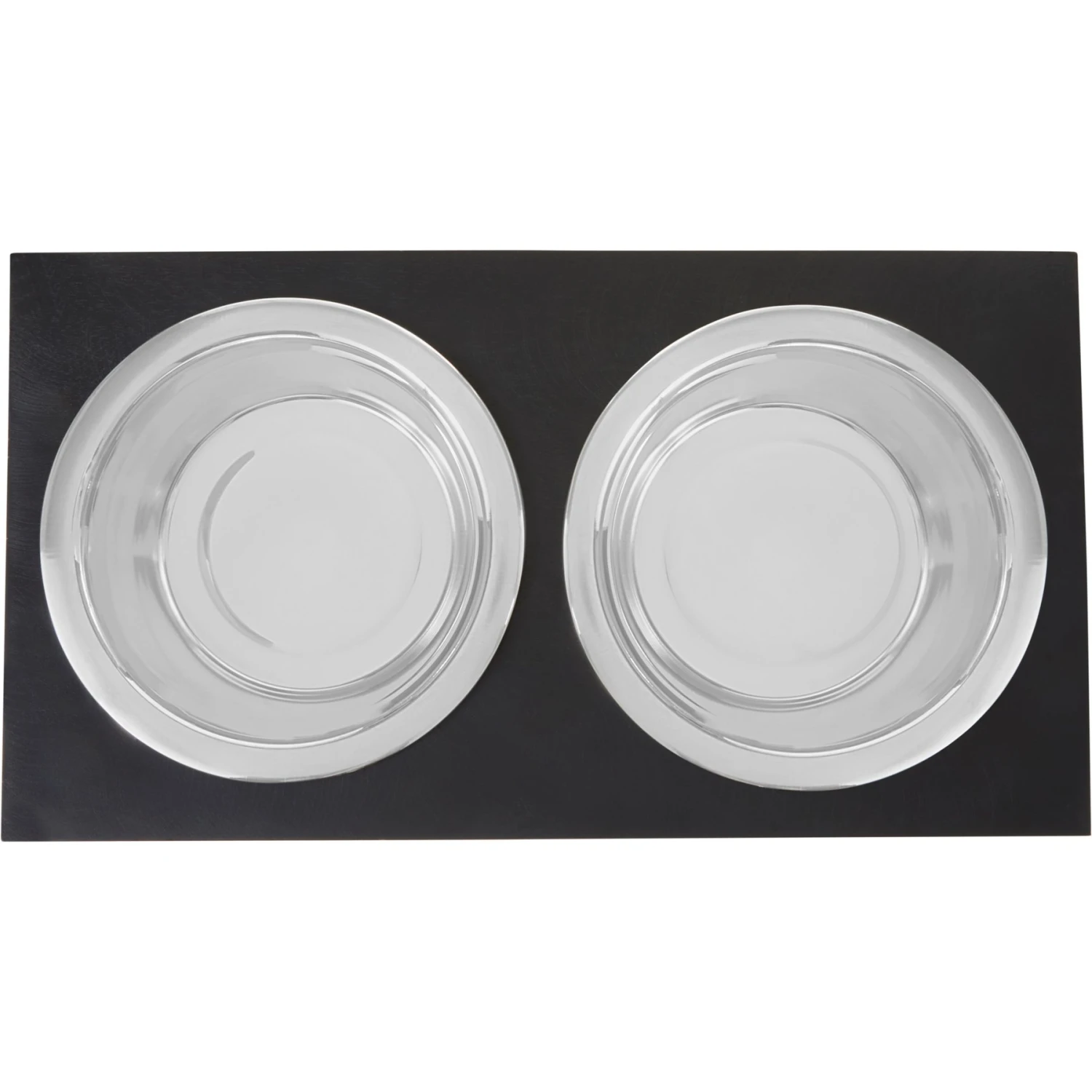 Frisco Premium Wood Elevated Stainless Steel Double Diner Dog & Cat Bowl, Black, 3 Cup 7 Frisco Premium Wood Elevated Stainless Steel Double Diner Dog & Cat Bowl, Black, 3 Cup - Image 5