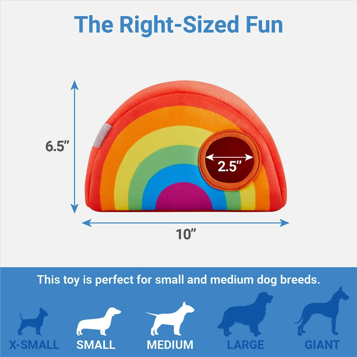 Frisco Pride Rainbow Hide & Seek Puzzle Plush Squeaky Dog Toy 4 Frisco Pride Rainbow Hide & Seek Puzzle Plush Squeaky Dog Toy - Image 2