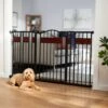 Frisco Wood Accents Extra Wide Auto-close Pet Gate, 30-in -Dog Supplies Store 352631 MAIN. AC SS1800 V1657739663