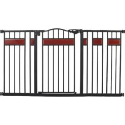 Frisco Wood Accents Extra Wide Auto-close Pet Gate, 30-in -Dog Supplies Store 352631 PT2. AC SS1800 V1657657094