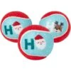 Frisco Holiday Ho Ho Ho Fetch Squeaky Tennis Ball Dog Toy -Dog Supplies Store 360952 MAIN. AC SS1800 V1694812786