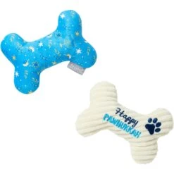 Frisco Hanukkah "Happy Pawnukkah" Bone Plush Squeaky Dog Toy