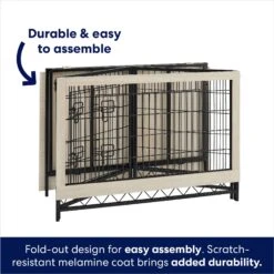 Frisco Easy Set-Up Wood Furniture Style Dog Crates -Dog Supplies Store 363840 PT3. AC SS1800 V1685459481