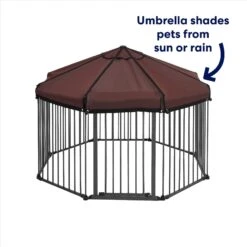 Frisco Outdoor Galvanized Steel 8-Panel Configurable Gate And Playpen With Oxford Roof 13 Frisco Outdoor Galvanized Steel 8-Panel Configurable Gate And Playpen With Oxford Roof -Dog Supplies Store 507086 PT2. AC SS1800 V1669212042