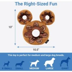 Disney Mickey Mouse Donut Plush Squeaky Dog Toy + 3 Items 12 Disney Mickey Mouse Donut Plush Squeaky Dog Toy + 3 Items -Dog Supplies Store 582398 PT2. AC SS1800 V1658239539