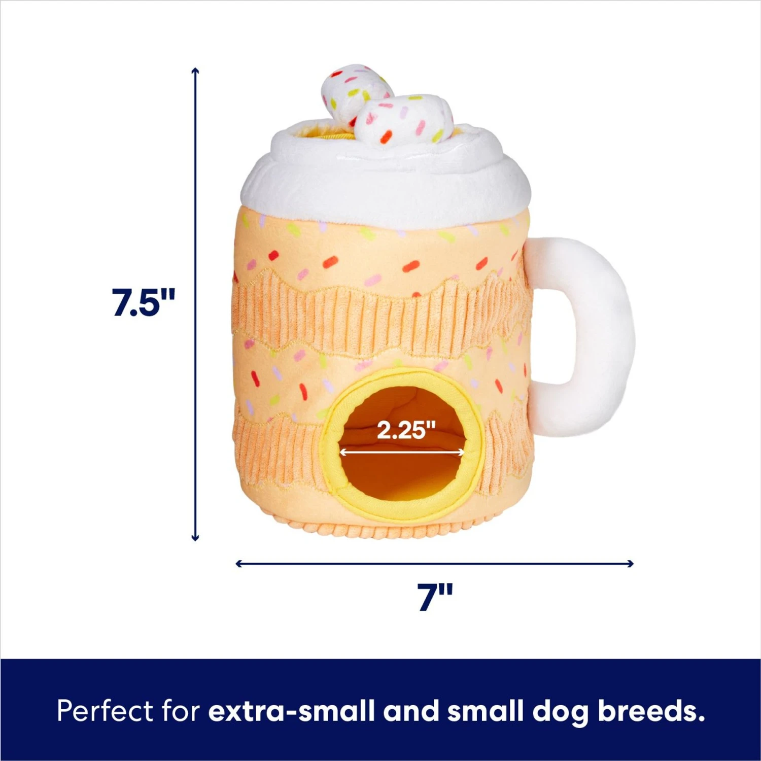 Frisco Halloween Fall Latte Hide & Seek Puzzle Plush Squeaky Dog Toy 4 Frisco Halloween Fall Latte Hide & Seek Puzzle Plush Squeaky Dog Toy - Image 2