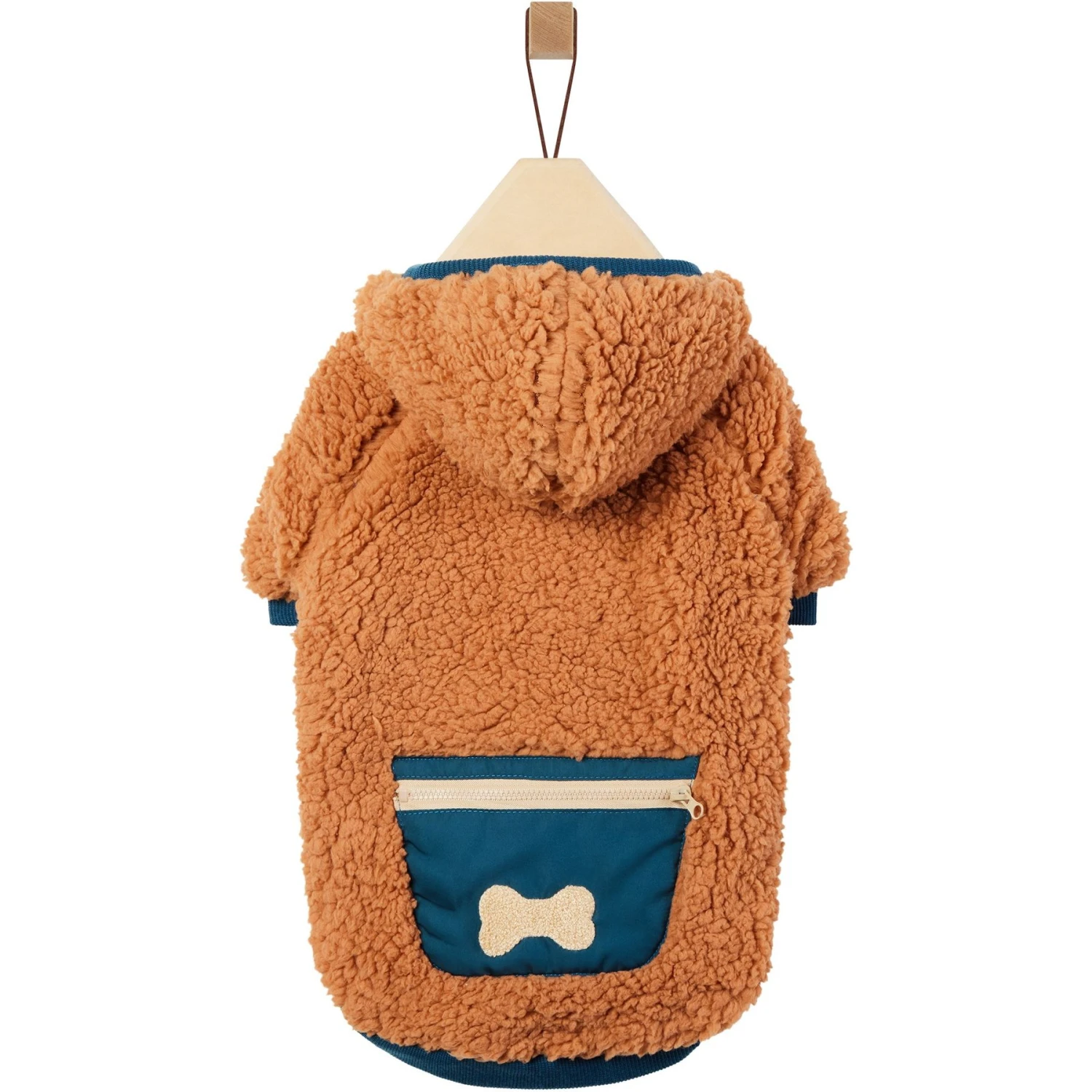 Frisco Wubby Textured Fleece Dog & Cat Hoodie W/ Pocket 6 Frisco Wubby Textured Fleece Dog & Cat Hoodie W/ Pocket - Image 4