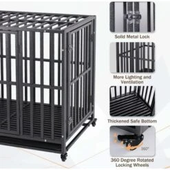 SMONTER Two Doors Heavy Duty Dog Crate -Dog Supplies Store 904190 PT3. AC SS1800 V1688398360
