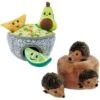 Frisco Guacamole Hide & Seek Puzzle Plush Squeaky Dog Toy & ZippyPaws Burrow Squeaky Hide & Seek Plush Dog Toy, Hedgehog Den -Dog Supplies Store 933622 MAIN. AC SS1800 V1693327347
