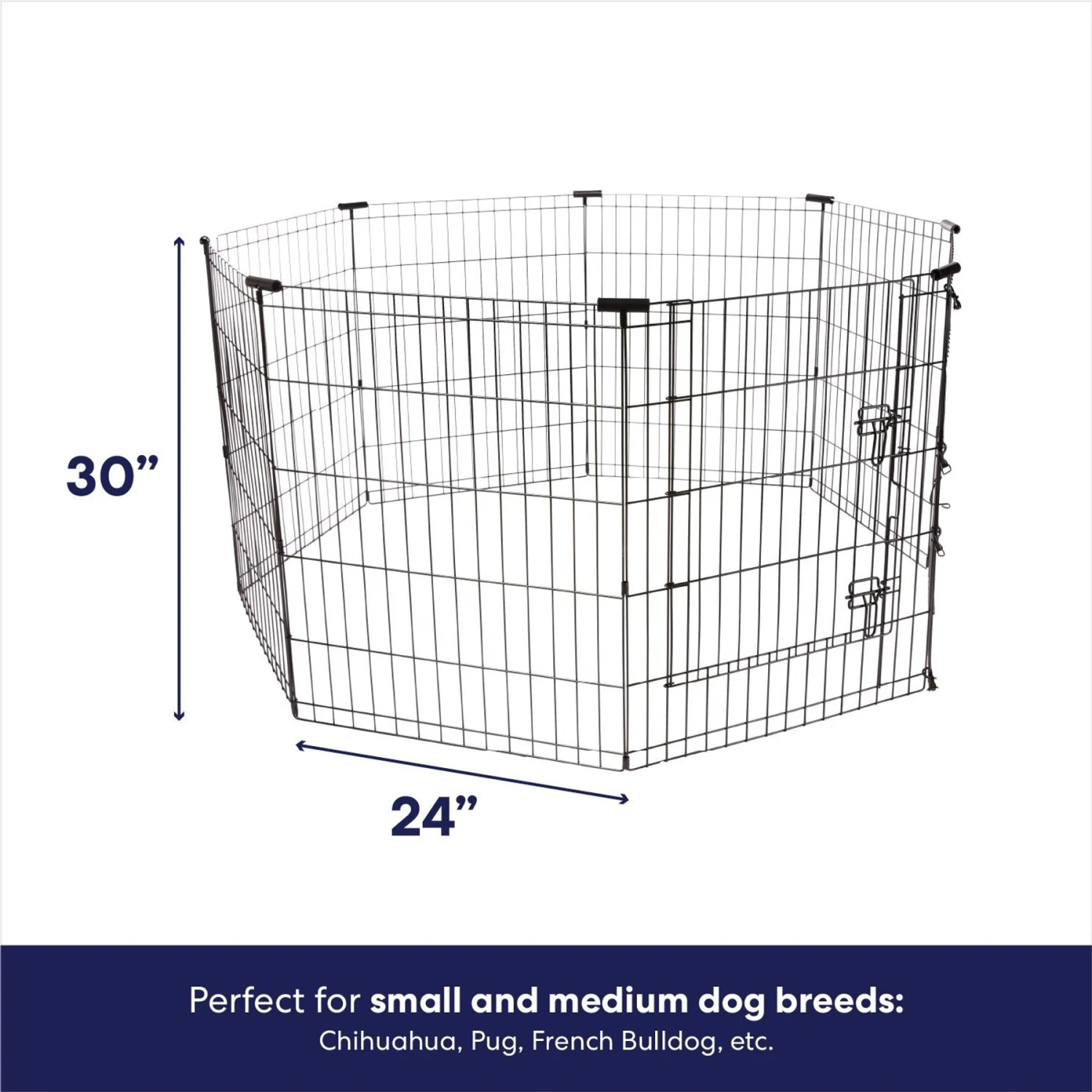 Frisco Wire Dog & Small Pet Exercise Pen With Step-Through Door 4 Frisco Wire Dog & Small Pet Exercise Pen With Step-Through Door - Image 2