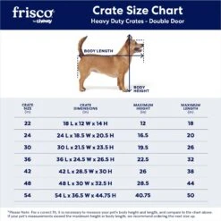 Frisco XX-Large Heavy Duty Double Door Wire Dog Crate, 54 Inch 11 Frisco XX-Large Heavy Duty Double Door Wire Dog Crate, 54 Inch -Dog Supplies Store 97489 PT2. AC SS1800 V1667859374