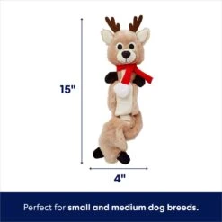 Frisco Holiday Reindeer Bungee Plush Squeaky Dog Toy & Frisco Holiday Snowman Bungee Plush Squeaky Dog Toy -Dog Supplies Store 986126 PT2. AC SS1800 V1698346244