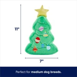Frisco Holiday Santa's Helpers Plush Squeaky Dog Toy, 3 Count & Frisco Holiday Tree Thin Plush Squeaky Dog Toy -Dog Supplies Store 986222 PT6. AC SS1800 V1698257735