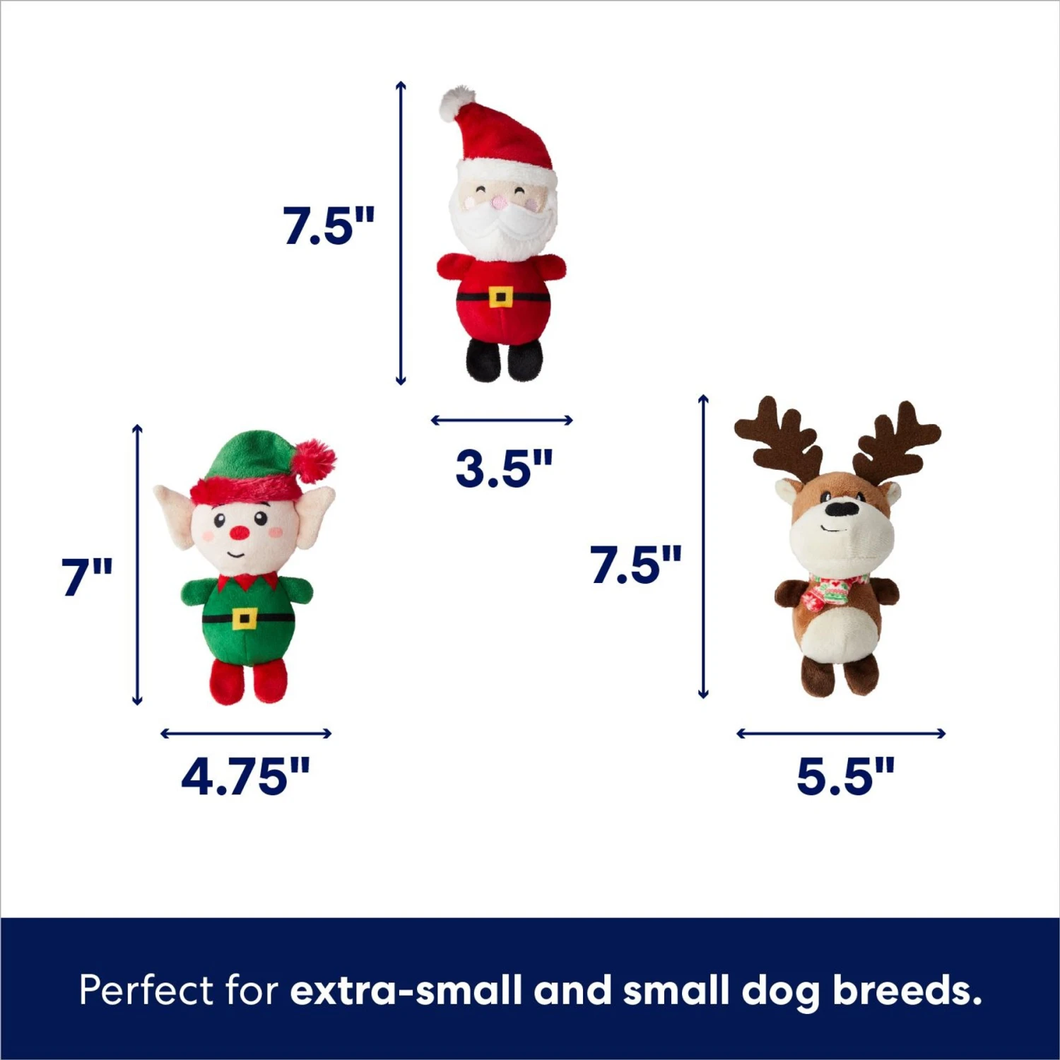 Frisco Holiday Santa's Helpers Plush Squeaky Dog Toy, 3 Count & Frisco Holiday Hot Cocoa Hide & Seek Puzzle Plush Squeaky Dog Toy 5 Frisco Holiday Santa's Helpers Plush Squeaky Dog Toy, 3 Count & Frisco Holiday Hot Cocoa Hide & Seek Puzzle Plush Squeaky Dog Toy - Image 3